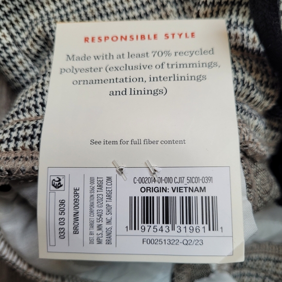 Bundle of 2 Size 7 & 12M Boys Pull On Pintuck Stretchy Pants Plaid - Cat & Jack - Picture 10 of 16